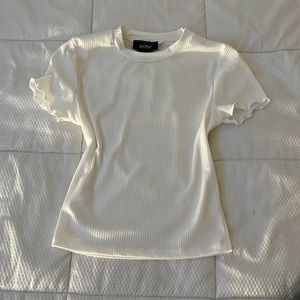 (just polly) white crop top